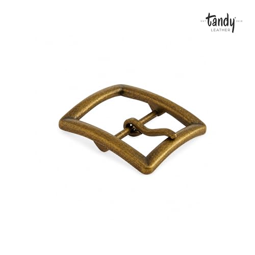 Tandy Leather Seaton Center Bar Buckle - Reliable Strap Buckle for Leather Belt Making Leather Craft Projects - Sturdy Metal Hardware for Belts, Guitar Straps, Bags - 1-1/2"