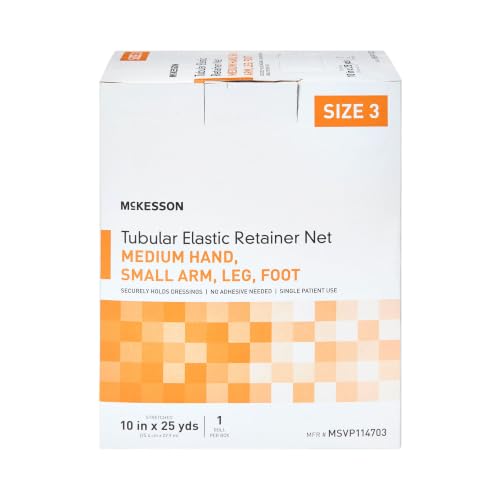 McKesson Tubular Elastic Retainer Net Dressing, Small, 10 in x 25 yd, 1 ct - size: Size 3 10 Count