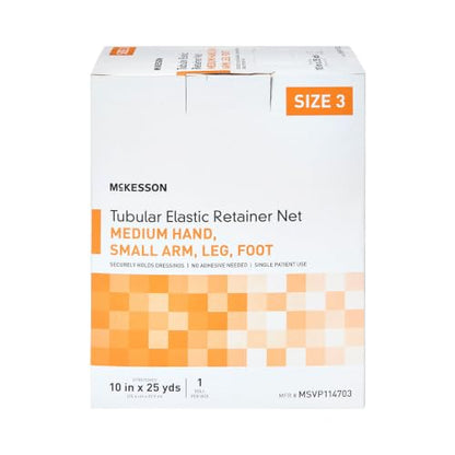 McKesson Tubular Elastic Retainer Net Dressing, Small, 10 in x 25 yd, 1 ct - size: Size 3 10 Count