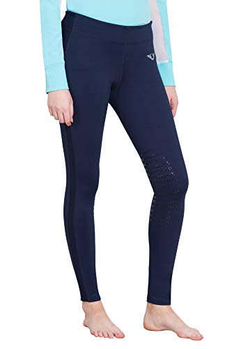 TuffRider Women's Ventilated Schooling Tights - color: Navy/Navy, size: X-Small
