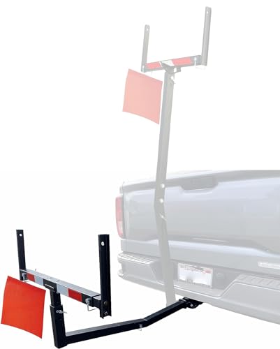 MaxxHaul 70231 Hitch Mount Pick Up Truck Bed Extender For Ladder, Rack, Canoe, Kayak, Long Pipes and Lumber) , Black , 37 x 19 x 3 inches - size: 37 x 19 x 3 inches