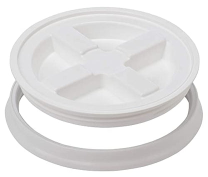 House Naturals 3.5 Gallon Food Grade BPA Free Made in USA containers Bucket Pail with Air-Tight screw on Lid (Pack of 3)