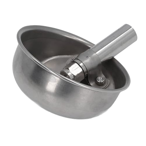 Automatic Pig Waterer, Stainless Steel Livestock Water Feeder with Special Valve System for Pigs Goats Sheep Dogs Cows (Small Size) - size: Small Size