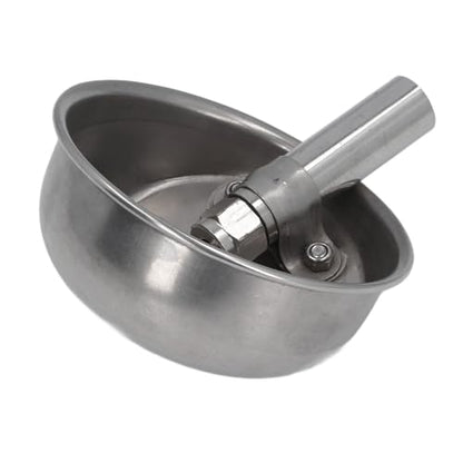 Automatic Pig Waterer, Stainless Steel Livestock Water Feeder with Special Valve System for Pigs Goats Sheep Dogs Cows (Small Size) - size: Small Size