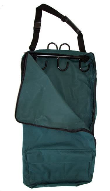 AJ Tack Deluxe Bridle Bag with Hooks, 600D Nylon, 16x30 Green