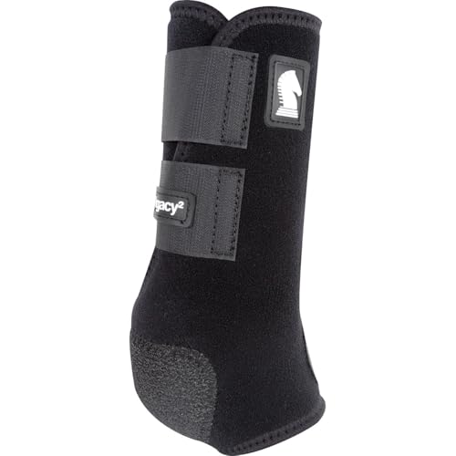 Classic Equine Legacy2 Support Boots, Front (Black, Small) - color: Black, size: Small