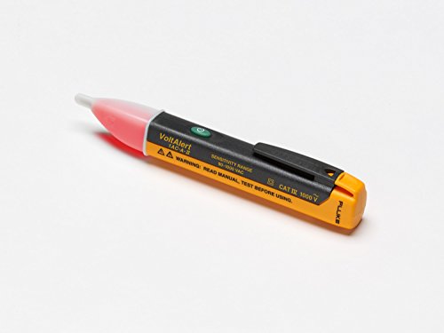 Fluke 1AC II VoltAlert Non-Contact Voltage Tester, Pocket-Sized, 90-1000V AC, Audible Beeper, CAT IV Rating