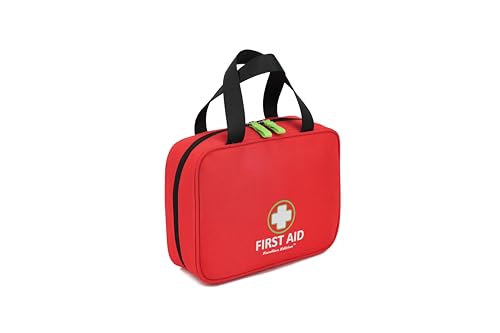 Handy First Aid Bag Empty First Aid Kit For Office, Home, Vehicle, Emergency Kit For Your Next Adventure, First Aid Supplies Organizer Bag For Camping, Travel, Sports.