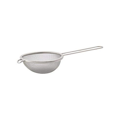 HIC Kitchen Fine Mesh Strainer With Helper Handle, 18/8 Stainless Steel, 3.75-Inch, For Sifting, Straining, And Draining Fruits, Vegetables, And Sauces - size: Mesh, 3.75-Inch