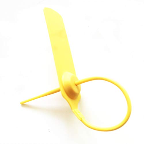 Pull-tite Plastc Security Seals Zip Ties Numbered,7.48",100pcs - color: Yellow, size: 100pcs