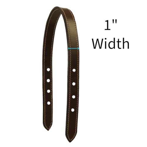 Derby Originals Replaceable Crown Horse Safety Halter Premium Double Layer Leather Double Stitched Heavy Duty Crown - size: 24" Full