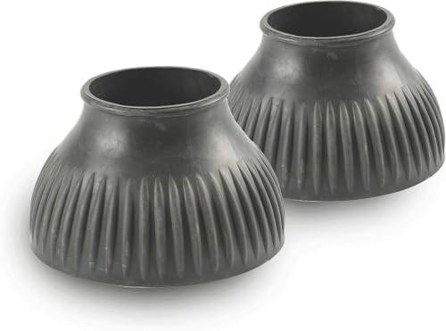 Shires, Single Part Rubber Bell Boot, Thin Bottom, - color: Black, size: Large