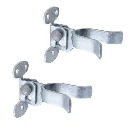 VIVIDA 1-5/8" Flat Back Wall Mount Gate Latch, Gate Fork Latch, 2 PCS - size: 1-5/8" (2 PCS)