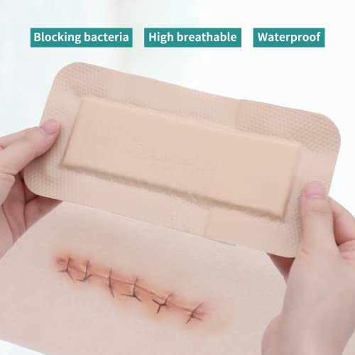 Dimora Silicone Foam Dressing with Border Adhesive 4"x8" - size: 4"x8"(5Packs)