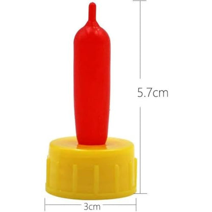6-Pack Livestock Nursing Teats – Natural Rubber Lamb & Calf Bottle Nipples for Sheep, Goats, and Calves – Durable, Soft, and Easy-to-Use Replacement Teats (6.2 x 3 x 3 cm)