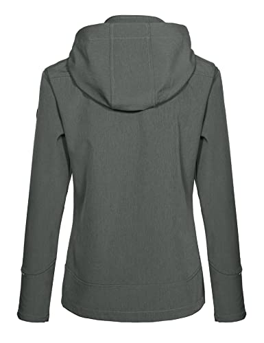 Little Donkey Andy Women’s Softshell Jackets Ski Snowboarding Jackets - color: Charcoal Heather, size: Large