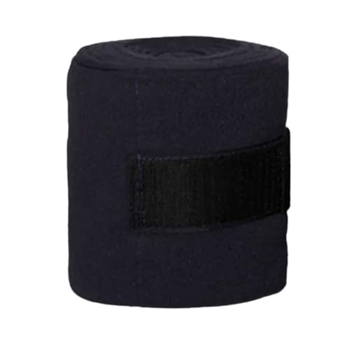 Fleece Polo Wraps Bandages Set of 4 - color: Black