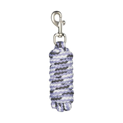 Horze Adepto Soft Durable Polyester 7' Lead Rope with Snap Hook | Horses and Livestock - color: Languid Lavender Purple