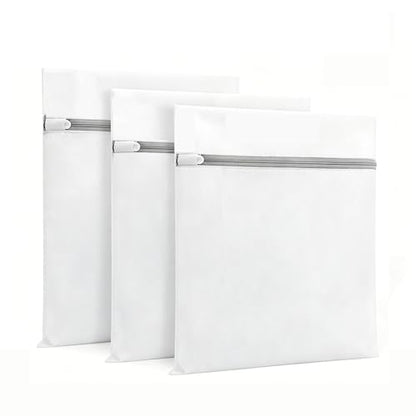 3Pcs Mesh Laundry Bags with Sturdy Zipper,washing Bags for Washing Delicates,Protect Clothes in Washing Machine for Home, College & Dorm (3 Large) - size: 3 Large