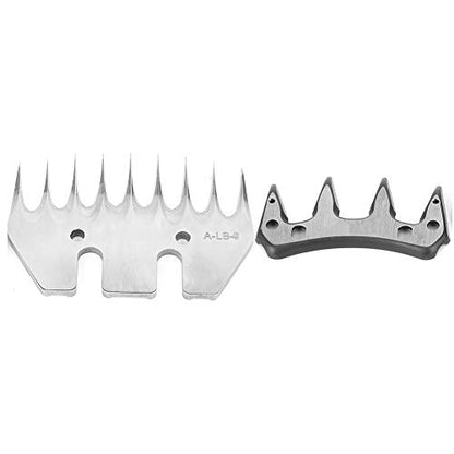 Walfront Sheep Clipper Blade 9 Tooth Straight Swing Replacement for Sheep Goat Shearing Combs Stainless Steel Cutter Head