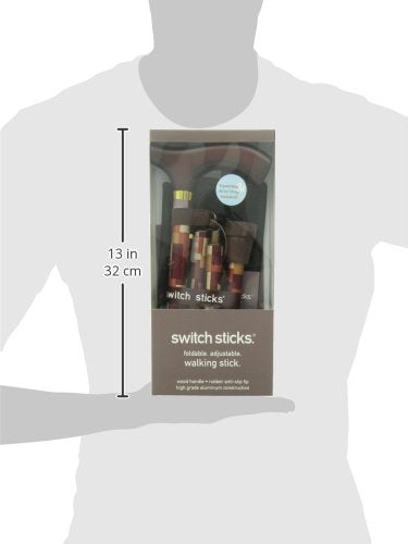 Switch Sticks Folding Walking Cane For Women & Men - color: Maple