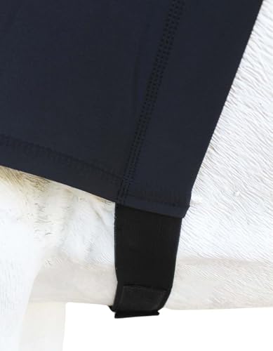 Medium Horse Comfort Stretch Spandex Neck Hood Mane Stay Black 521MW04BK