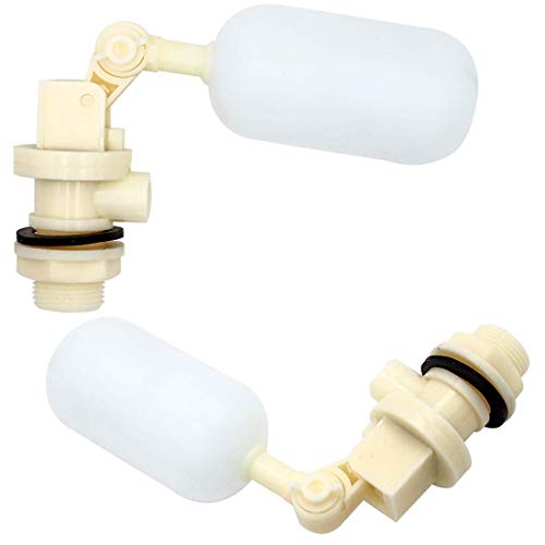 3 Pack Float Valve with Adjustable Arm Stable Water Float Valve Shut Off 1/2" Float Ball Valve for Horse Cattle Goat Pig Dog - size: 3 Pack