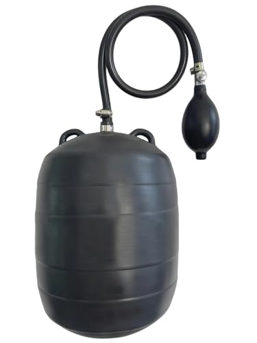 DILIGUALA Inflatable Pipe Plug Balloon for Sealing and Testing of Sewer Pipes, Plumbing Pressure Bladder with Air Pump - Plumbing Test Ball for Sewer Test, Water Shut Off (6 Inch P) - size: 6 inch