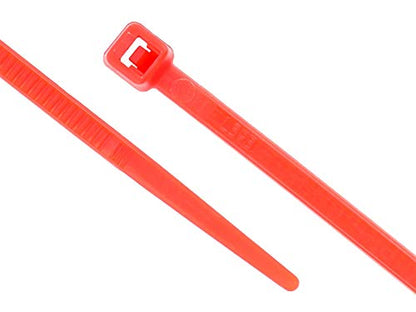 Secure 4 Inch Red 18 lb Miniature Nylon Cable Tie - 100 Pack - color: Red, size: 4 Inch