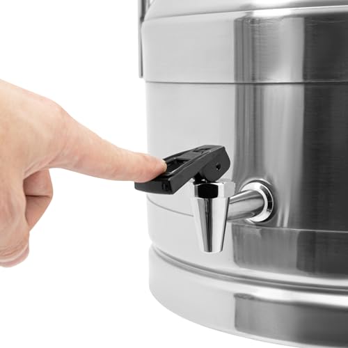 20L Stainless Steel Milk Can, Heavy Duty Food Storage & Transport Container for Dairy, Wine, Grains, Ideal for Home, Farm & Commercial Use, With a Faucet - size: 5.28Gallon