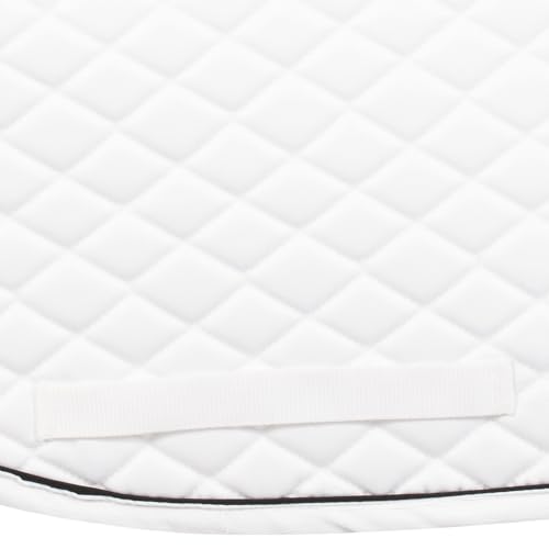 TuffRider Basic Dressage Saddle Pad - color: WT/WT/BLK