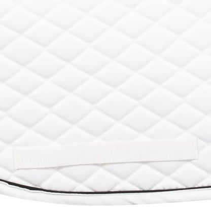 TuffRider Basic Dressage Saddle Pad - color: WT/WT/BLK