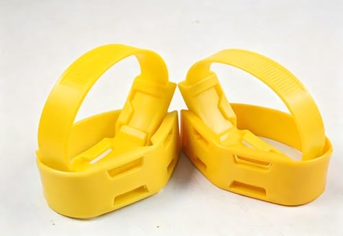 10-Pack Cow Identification Bands, Plastic Cattle Marking Rings - color: Yellow
