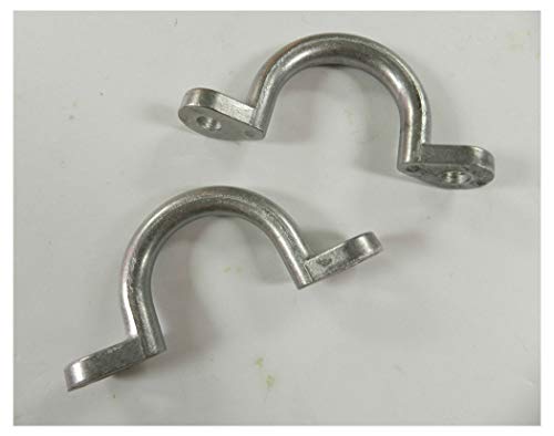 (2) Trailer Tie Loop 2" I.D. Aluminum Bolt-On Lashing Rope Tie Down Ring Horse