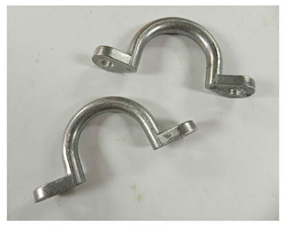 (2) Trailer Tie Loop 2" I.D. Aluminum Bolt-On Lashing Rope Tie Down Ring Horse