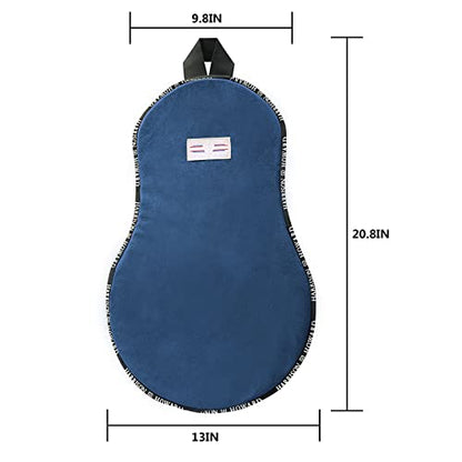 Harrison Howard Trail Seat Saver Western Tack Saddle Ride-on Pad with Cushion Bottom Helps Distribute Back Pressure - color: Blue
