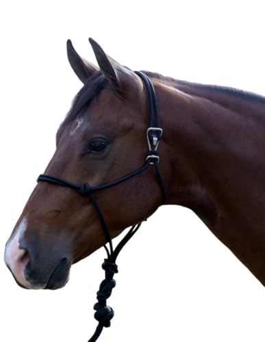 Professional's Choice Easy ON Rope Halter W/Lead - color: Black