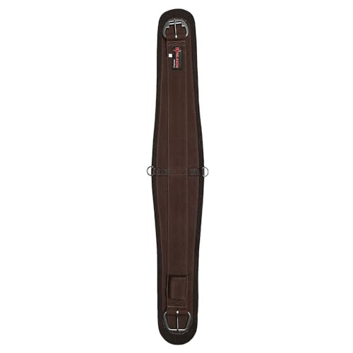 HILASON Western Horse Felt Lined Roper Saddle Cinch Girth Stainless Steel Buckle Black - color: Brown, size: 18 In