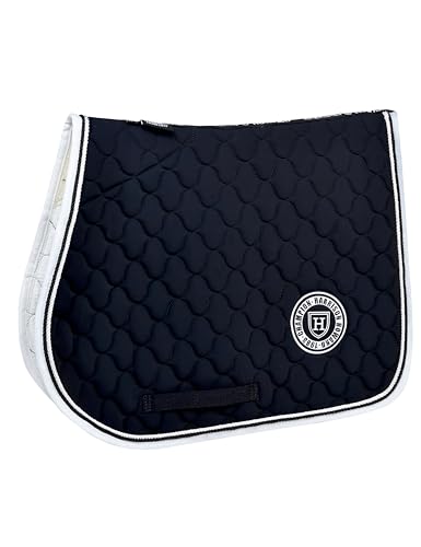 Harrison Howard All Purpose Saddle Pad, English Saddle Pad, Wither Contour - color: Black