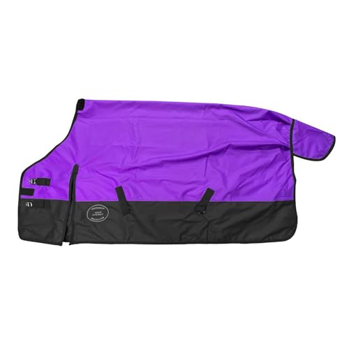 Showman 1200 Denier Ripstop Nylon Turnout Waterproof Horse Sheet - color: Purple, size: 76"