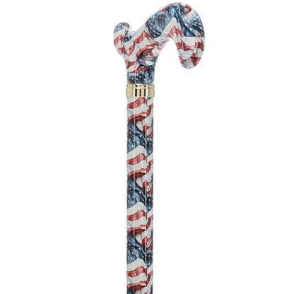 Royal RC Canes Walking Sticks for Men and Women - Stylish Designer Fashionable Adjustable Derby Canes - Lightweight Aluminum Cool Walking Sticks with HD Patterns - color: Blue and White