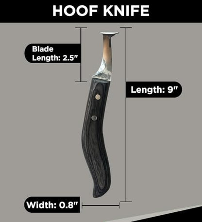 Horse Hoof Knife and Super Sharp Black Hoof Knife