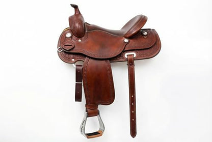 CHALLENGER Horse Western Aluminum Engraved Lightning Bolt Cut-Out Saddle Stirrups 51208