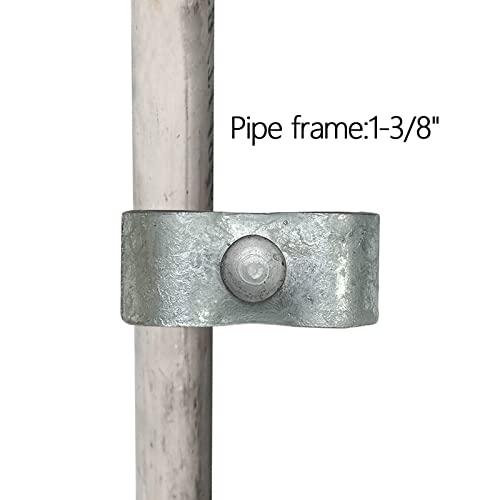 Kenall Kennel CLAMPS: Chain Link Fence Pipe Saddle Clamp, 1-3/8" - size: 1-3/8"