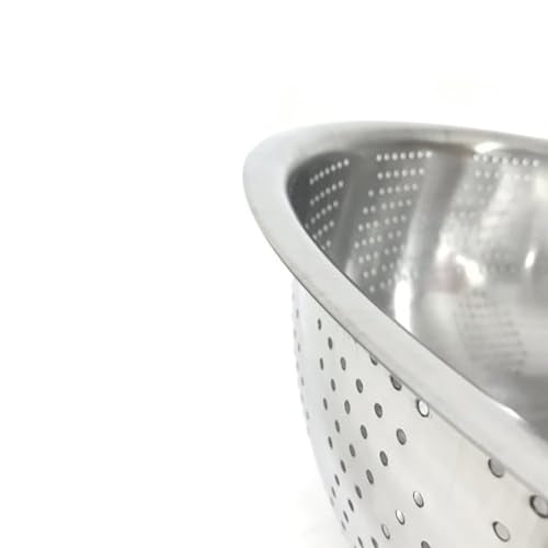 Stainless Steel Colander Mesh Metal Strainer Pasta Rice 5-Quart Strainer Dishwasher Safe