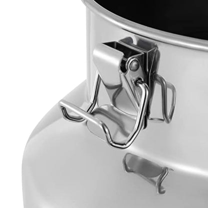 28L Stainless Steel Milk Can, Heavy Duty Food Storage & Transport Container for Dairy, Wine, Grains, Ideal for Home, Farm & Commercial Use, Without the Faucet - size: 28