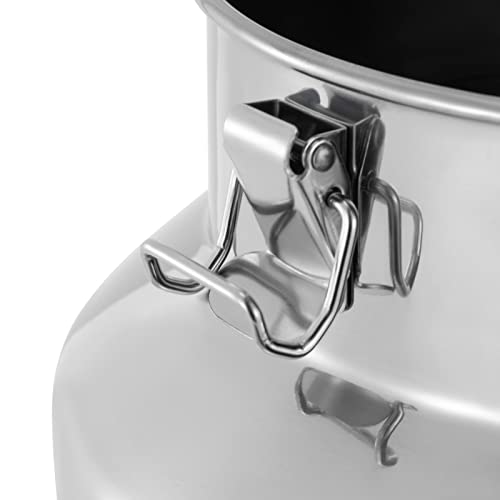 Thickened Stainless Steel Milk Can Large Liquid Container Storage,Stainless Steel Milk Bucket With Sealing Lid and Carry Handle,for Wine, Oil Storage Transport (28L/7.4 Gal) - size: 28L/7.4 Gal