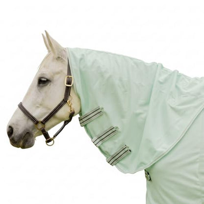 Equinavia Brisk Mesh Horse Fly Sheet with Neck Coverage, UV Protection - color: Misty Jade, size: 72 in