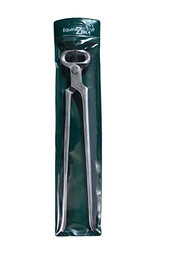 15" Hoof Nipper Equinez Style Model–Premium Vanadium Steel Farrier Tool for Hoof Trimming & Care,Durable Dull Finish,Professional Farrier Equipment,Heavy-Duty Hoof Cutter