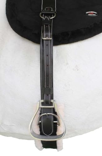 Horse Western Fleece Padded Bareback Saddle Pad w/Cinch Stirrups 39160